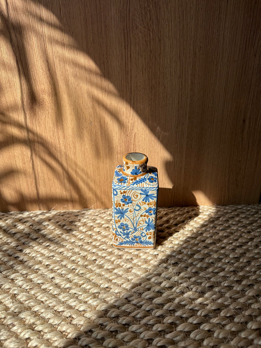 floral-patterned vase