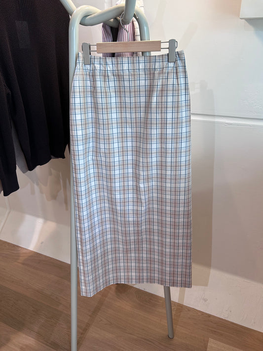 FUJI COTTON CHECK SKIRT