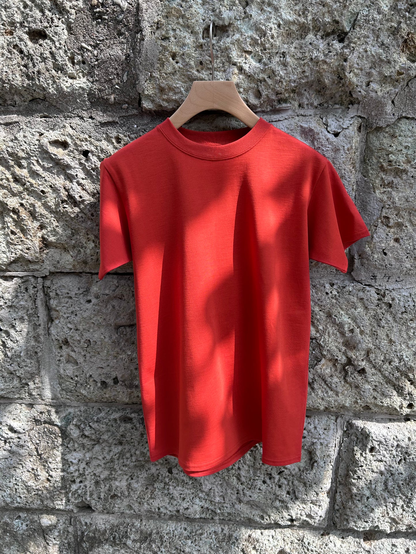 FUJI COTTON S/S T-SHIRTS(red)-femme-