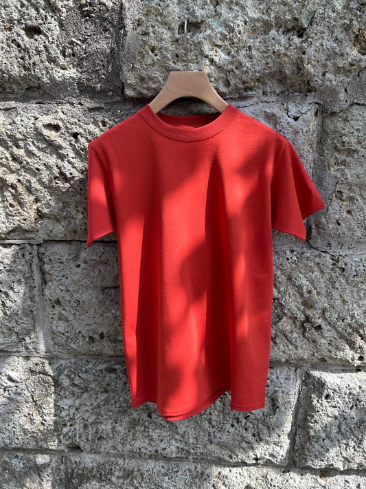 FUJI COTTON S/S T-SHIRTS(red)-femme-