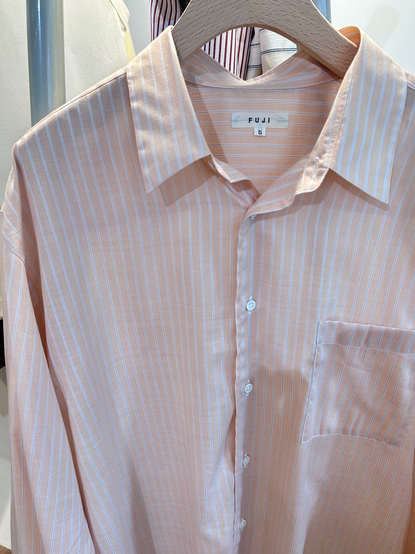FUJI COTTON CUPRA STRIPE SHIRT
