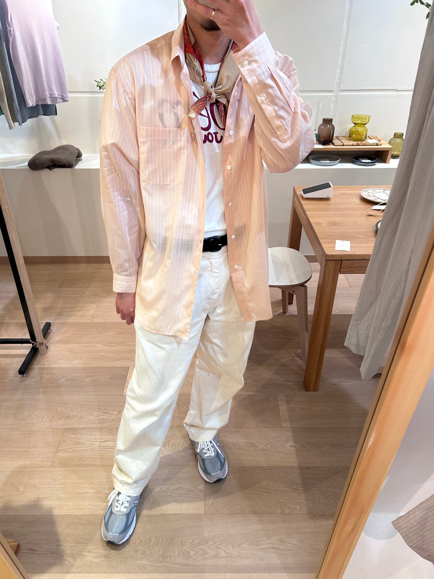 FUJI COTTON CUPRA STRIPE SHIRT