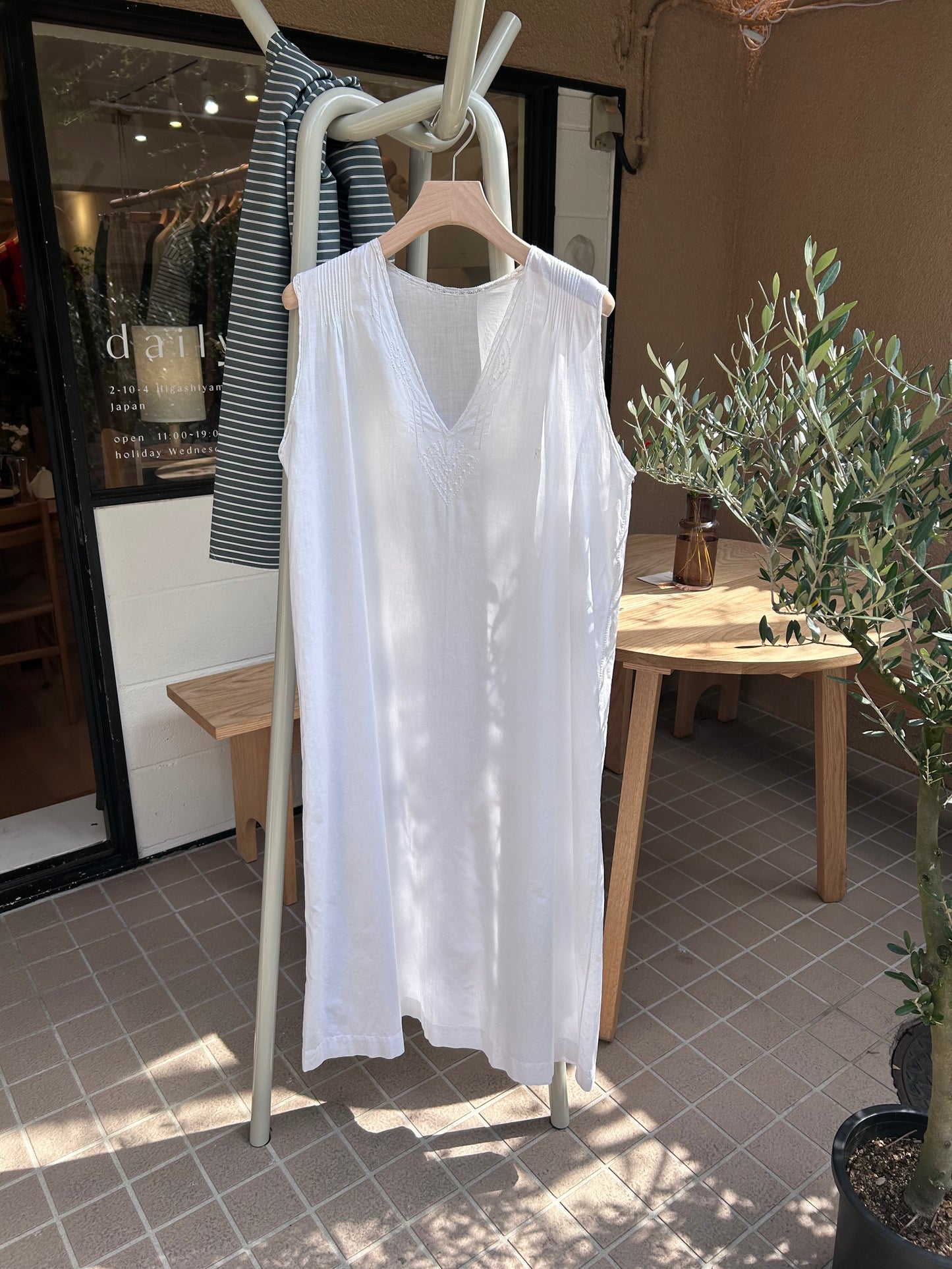 White cotton dress
