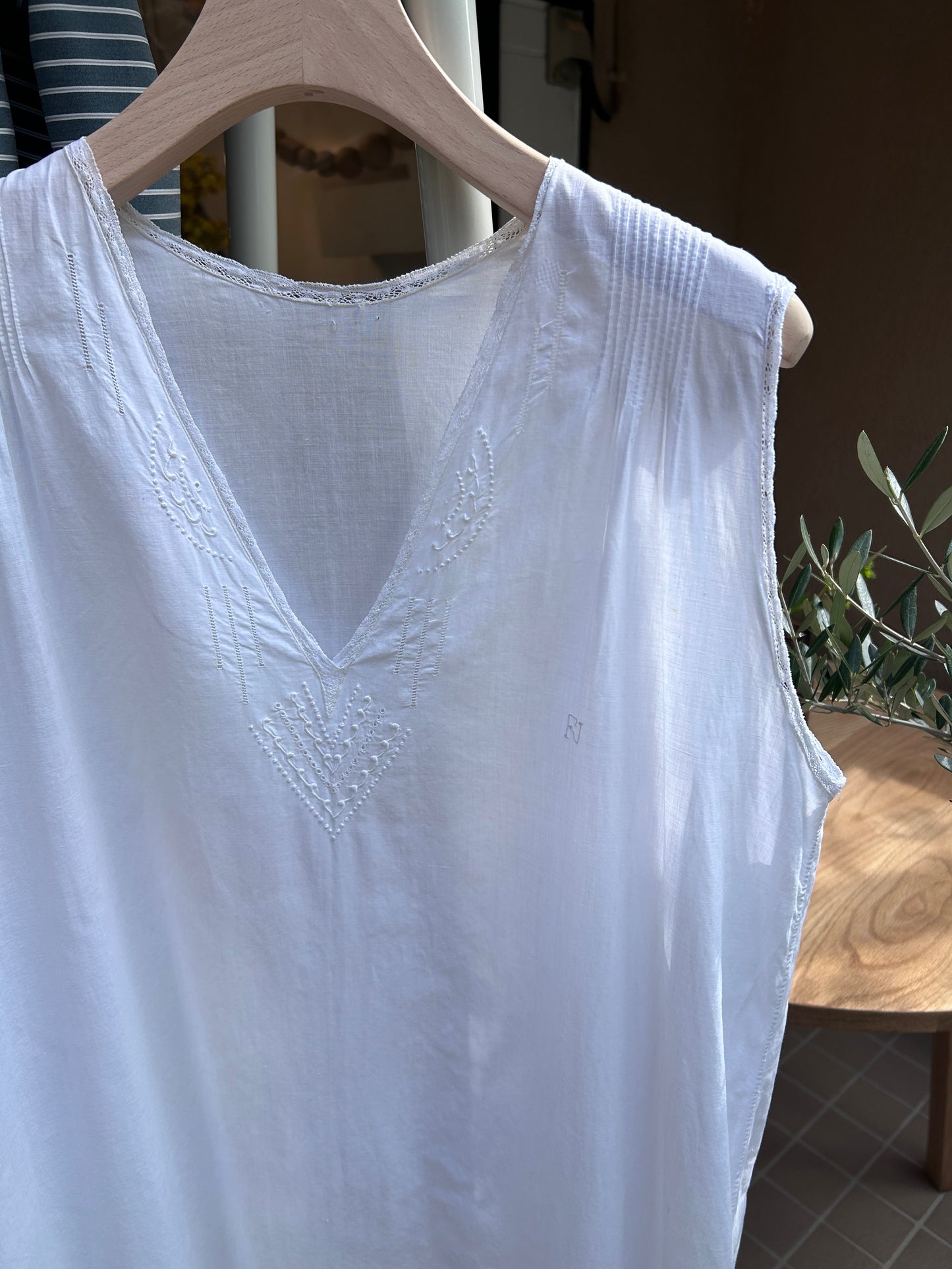 White cotton dress