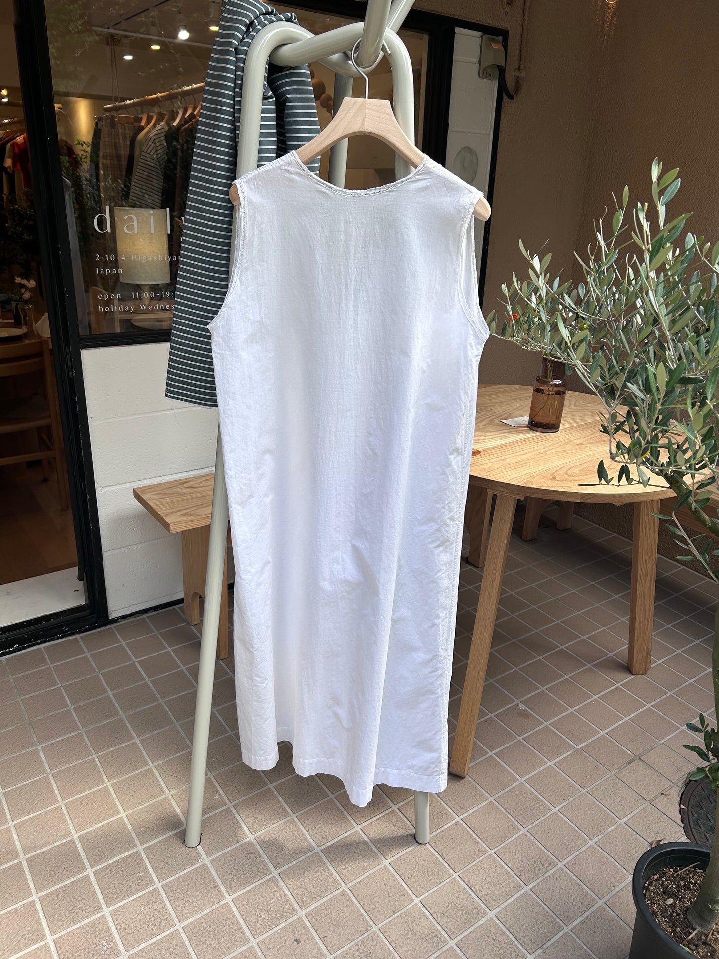White cotton dress