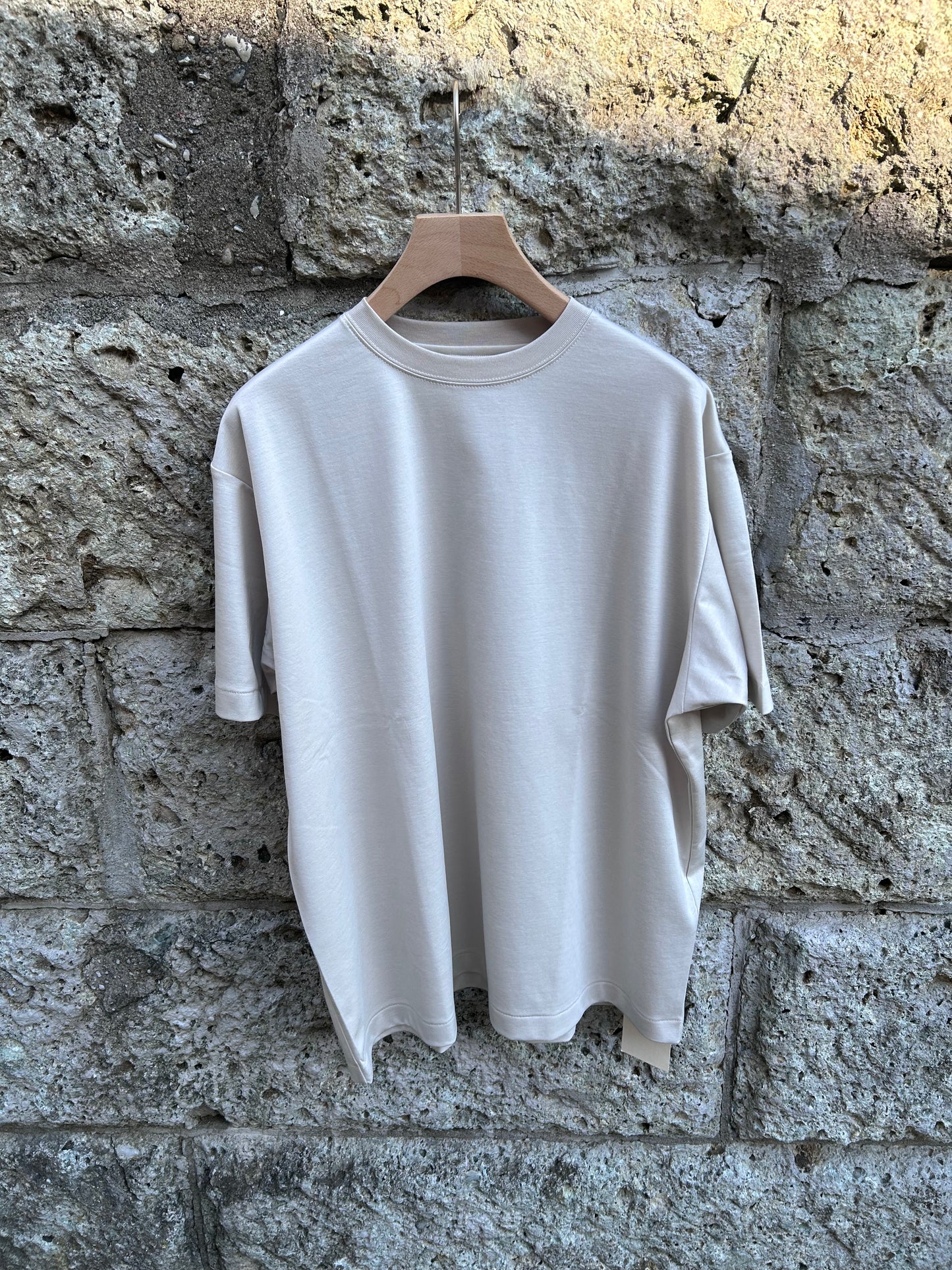 FUJI SUPIMA COTTON S/S T-SHIRTS -Ivory-
