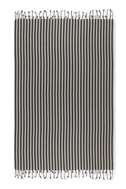 Mizar&Alcor Bath&Hand Towel -Striped Black-