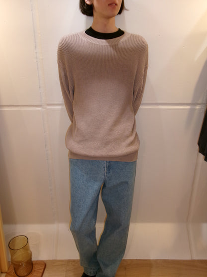 FUJI COTTON STANDARD KNIT (pink beige)