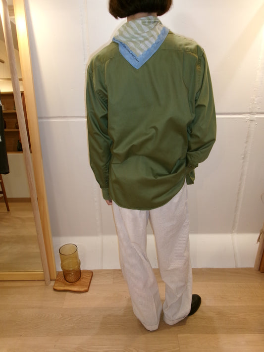 Green cotton shirt