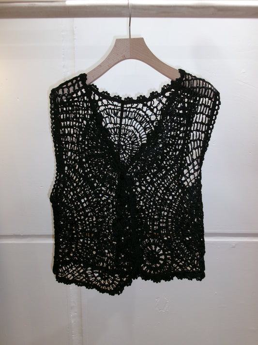 Black mesh vest
