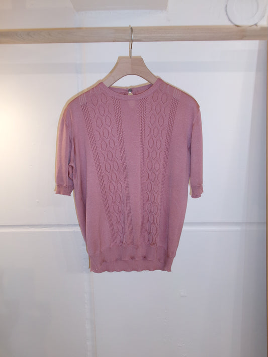 dusty pink knit