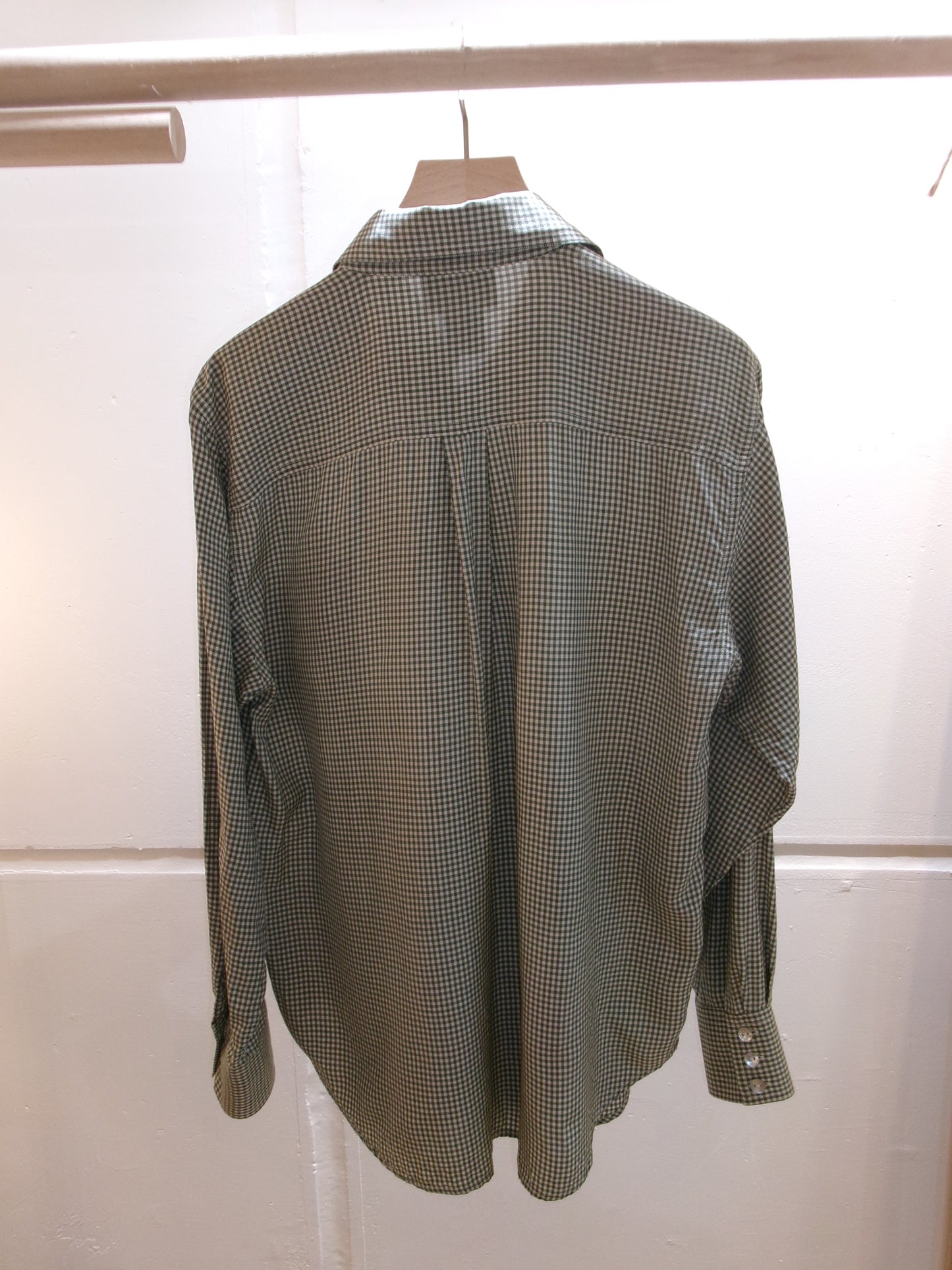 Silk Gingham Blouse