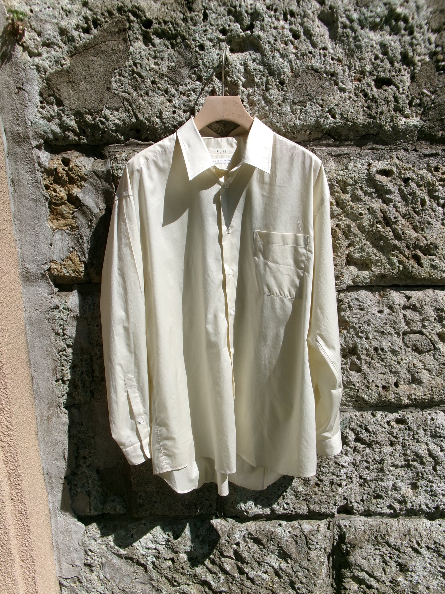 FUJI COTTON TWILL STANDARD SHIRT(BEIGE)