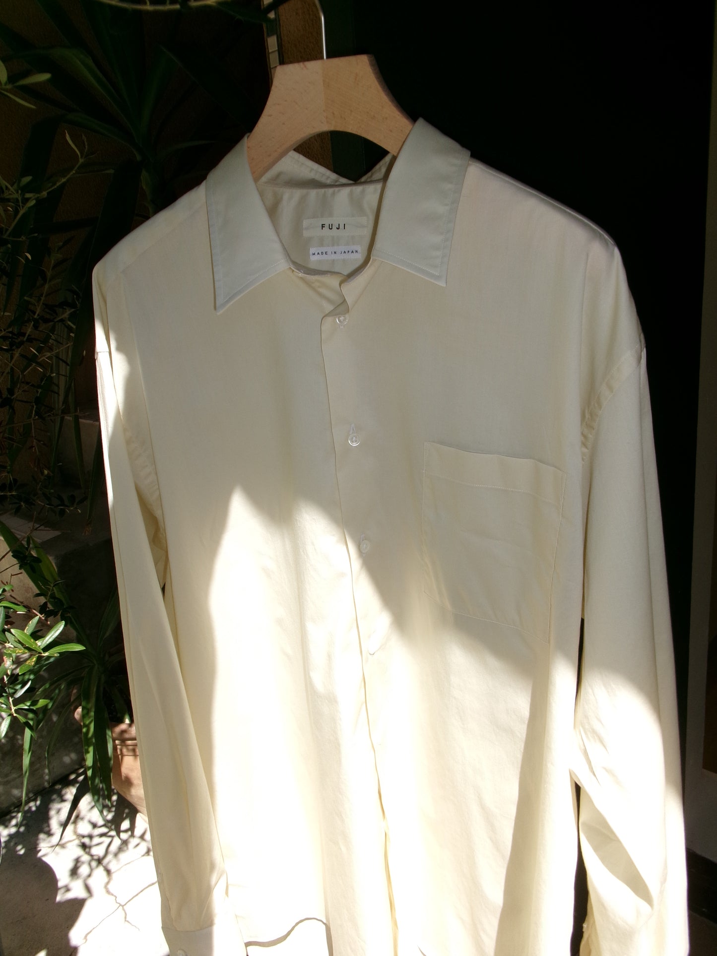 FUJI COTTON TWILL STANDARD SHIRT(BEIGE)