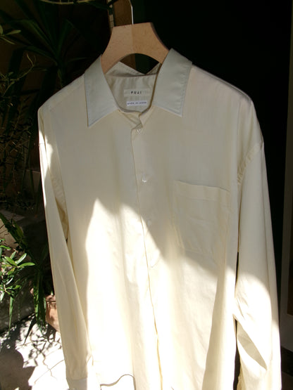 FUJI COTTON TWILL STANDARD SHIRT(BEIGE)