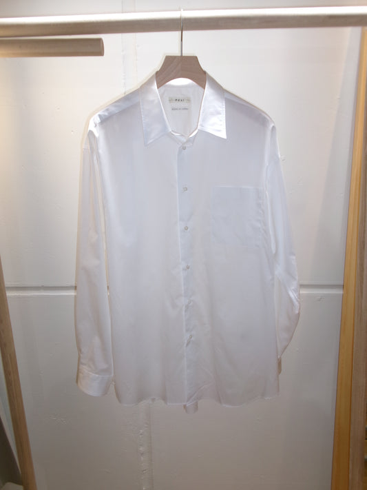 FUJI COTTON TWILL STANDARD SHIRT(WHITE)