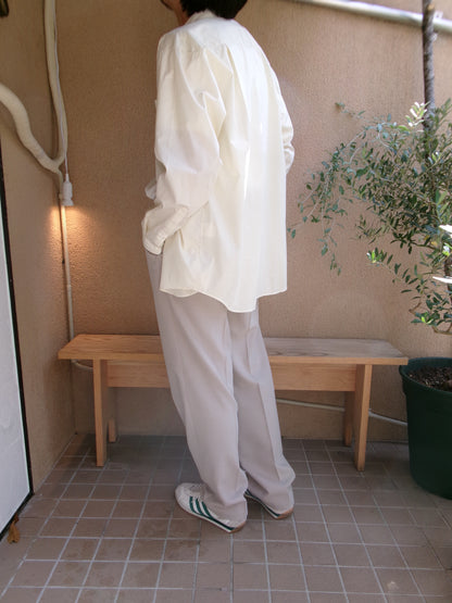 FUJI COTTON TWILL STANDARD SHIRT(BEIGE)