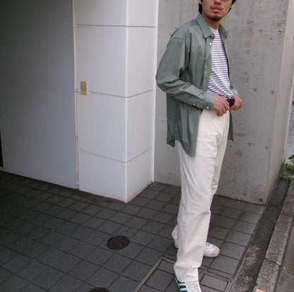 FUJI COTTON TWILL STANDARD SHIRT(GREEN)