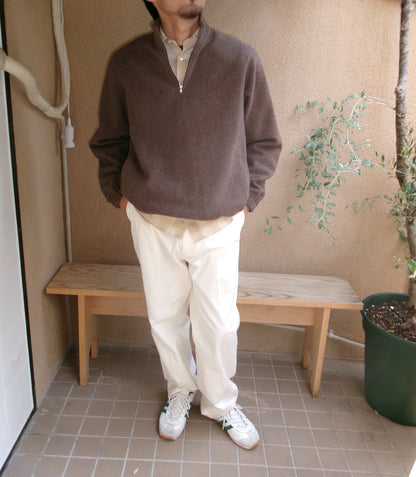 FUJI BRUSHED WOOL PULLOVER(BROWN)