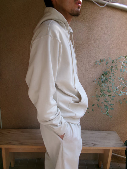 FUJI COTTON ZIP UP HOODIE(IVORY)