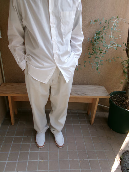 FUJI COTTON TWILL STANDARD SHIRT(WHITE)