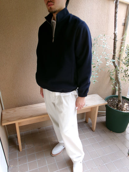 FUJI BRUSHED WOOL PULLOVER(NAVY)