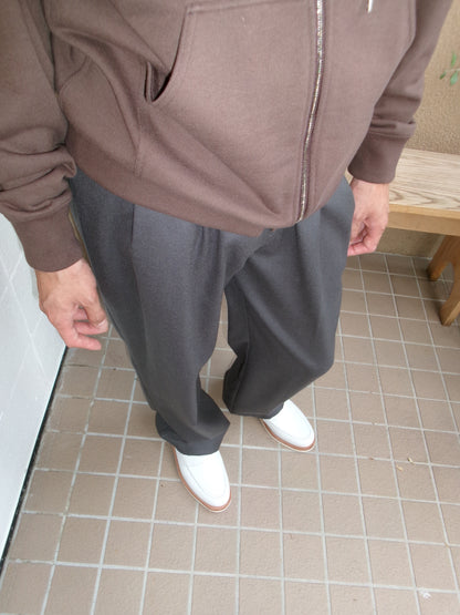 FUJI COTTON ZIP UP HOODIE(BROWN)