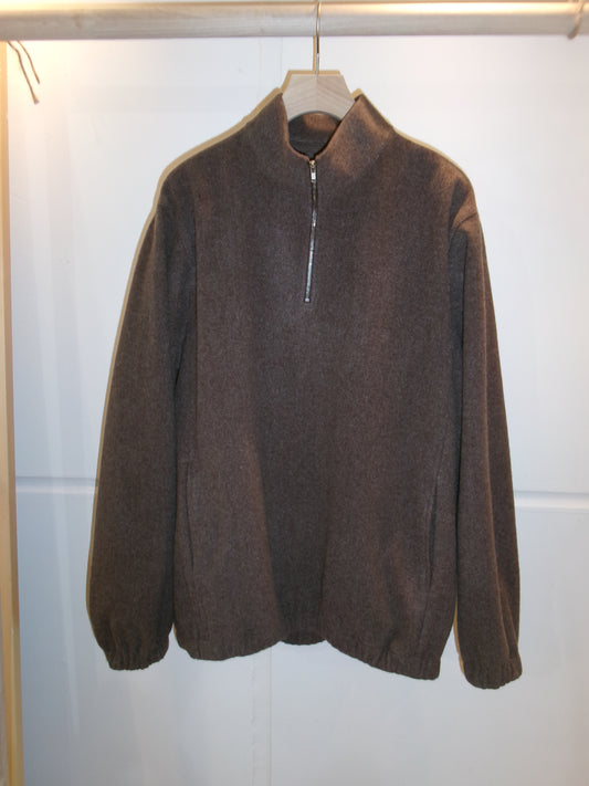 FUJI BRUSHED WOOL PULLOVER(BROWN)