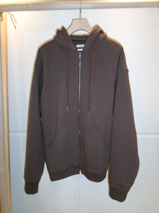 FUJI COTTON ZIP UP HOODIE(BROWN)