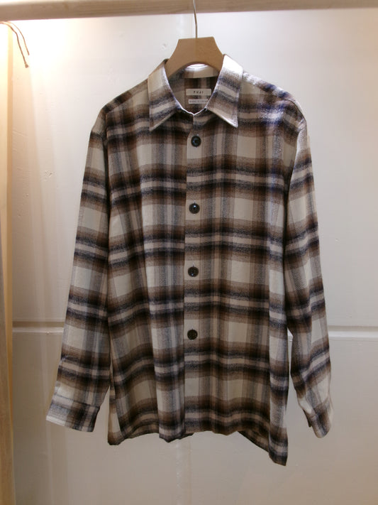 FUJI COTTON CHECK SHIRT JACKET