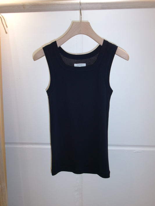 FUJI COTTON SQUARE TANK TOP(NAVY)