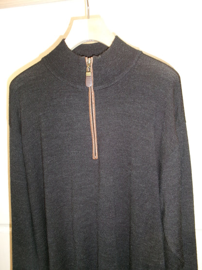 Half-zip knit