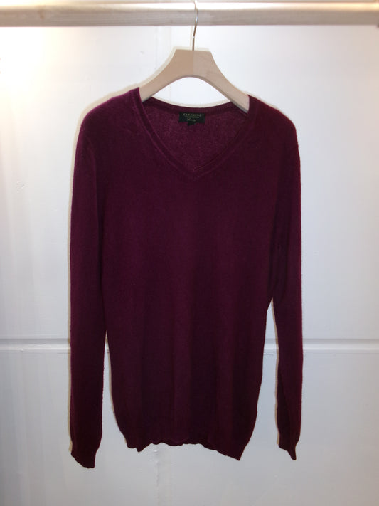 Purple cashmere knit