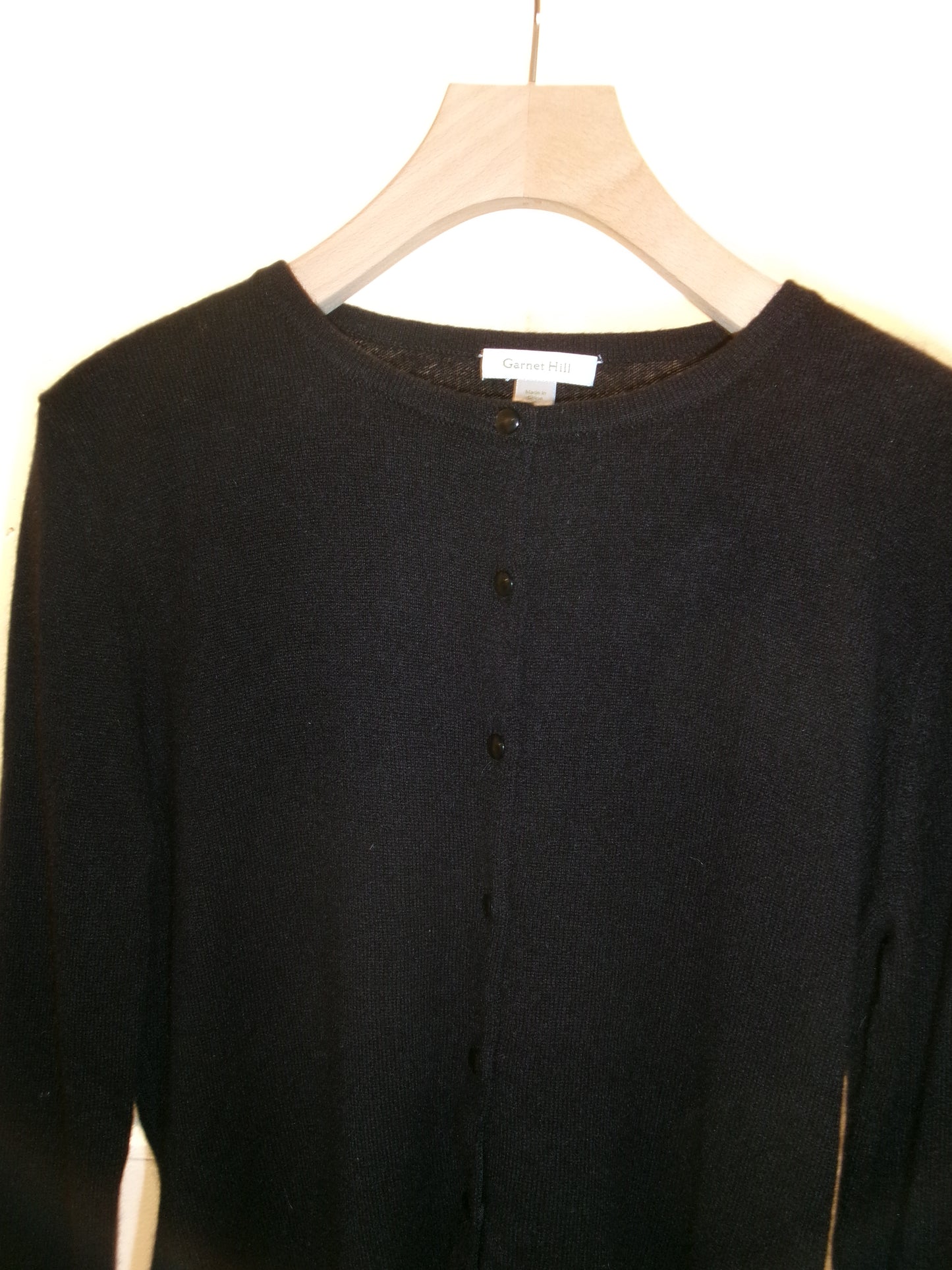 CASHMERE BLACK CARDIGAN