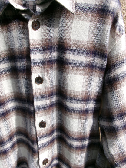 FUJI COTTON CHECK SHIRT JACKET