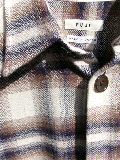 FUJI COTTON CHECK SHIRT JACKET