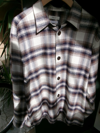 FUJI COTTON CHECK SHIRT JACKET