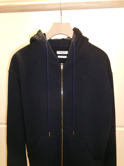 FUJI COTTON ZIP UP HOODIE(NAVY)