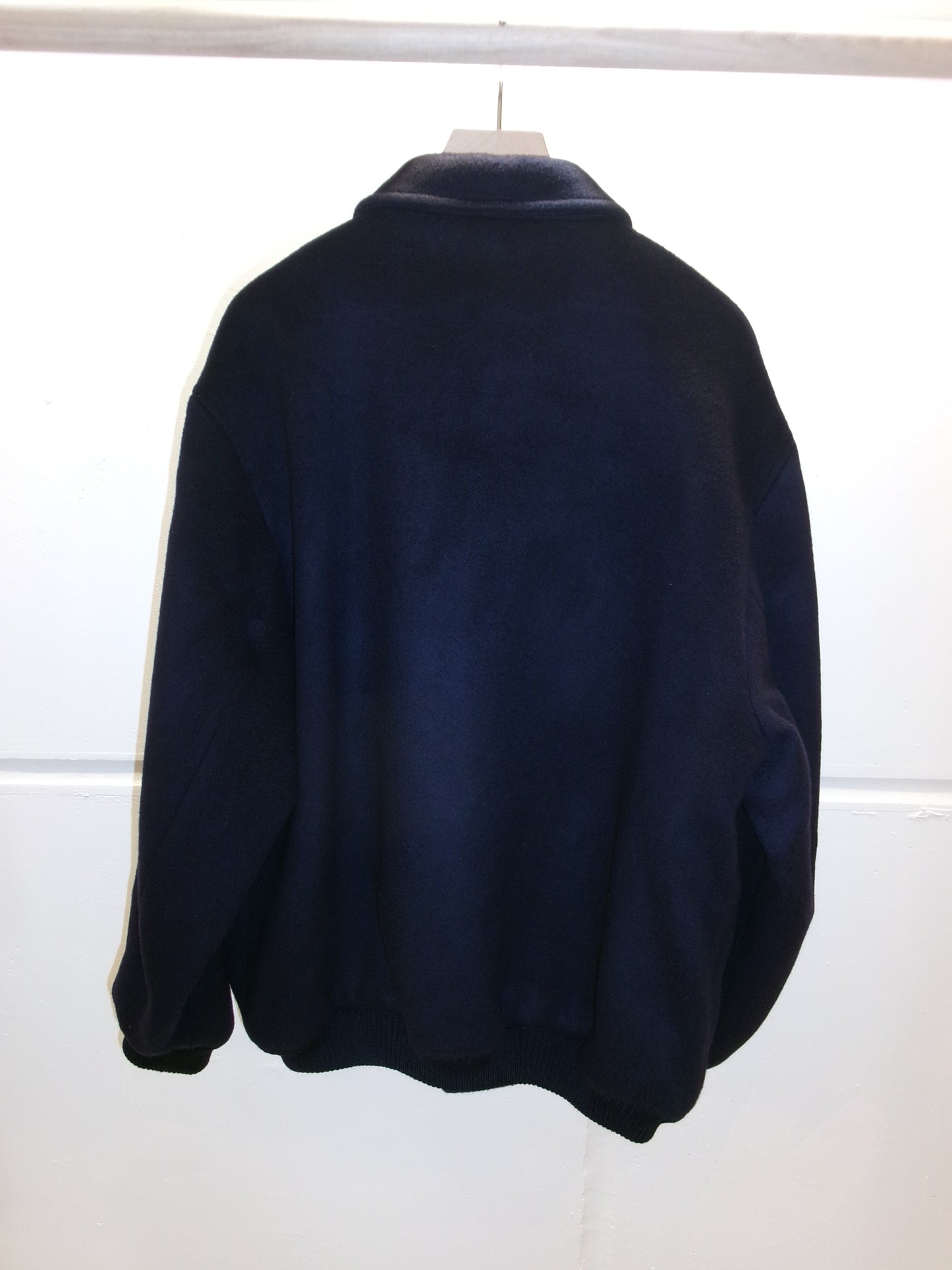 FUJI WOOL MELTON BASIC BLOUSON-NAVY-