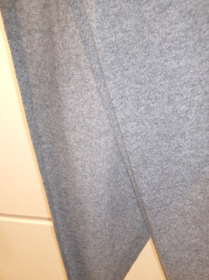 FUJI WHITE CASHMERE SCARF-GRAY-