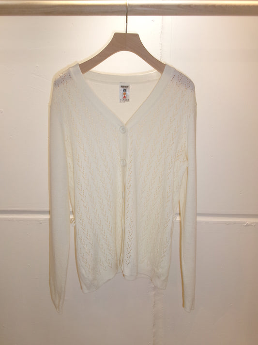 Lace Knit Cardigan – Ivory