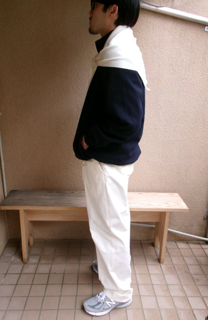 FUJI WHITE CASHMERE SCARF-WHITE-