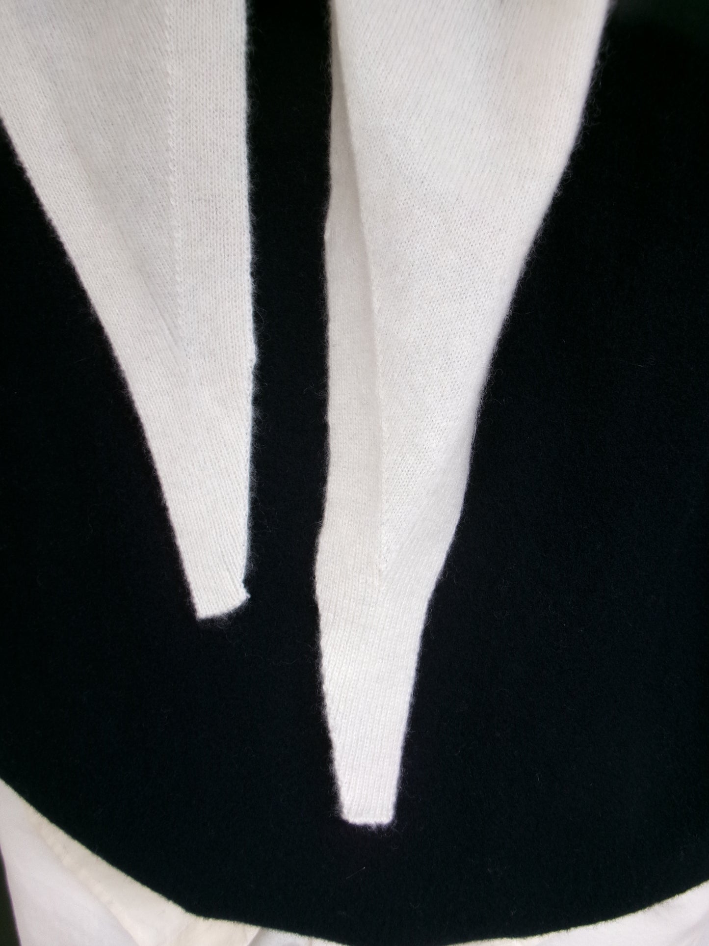 FUJI WHITE CASHMERE SCARF-WHITE-