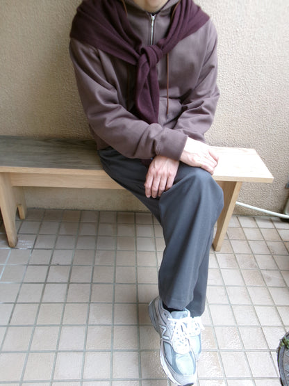 FUJI COTTON ZIP UP HOODIE(BROWN)