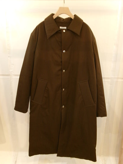 FUJI COTTON TWIL PADET COAT-BROWN-