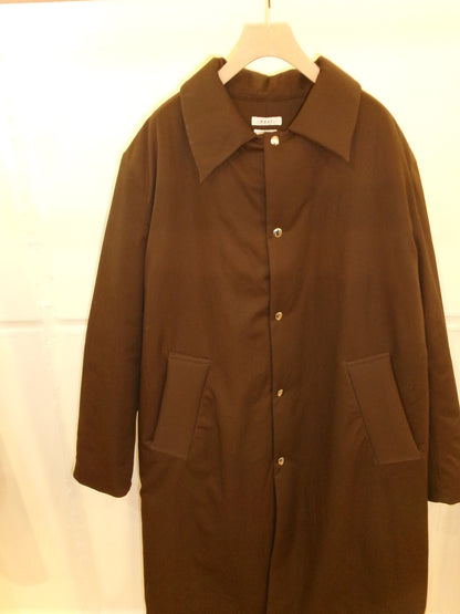 FUJI COTTON TWIL PADET COAT-BROWN-
