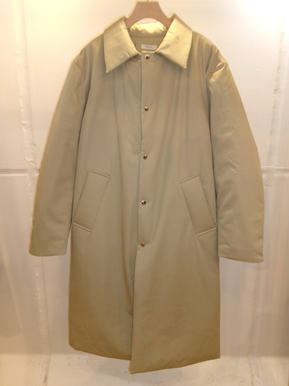 FUJI COTTON TWIL PADET COAT-BEIGE-