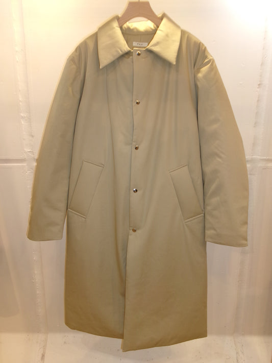 FUJI COTTON TWIL PADET COAT-BEIGE-