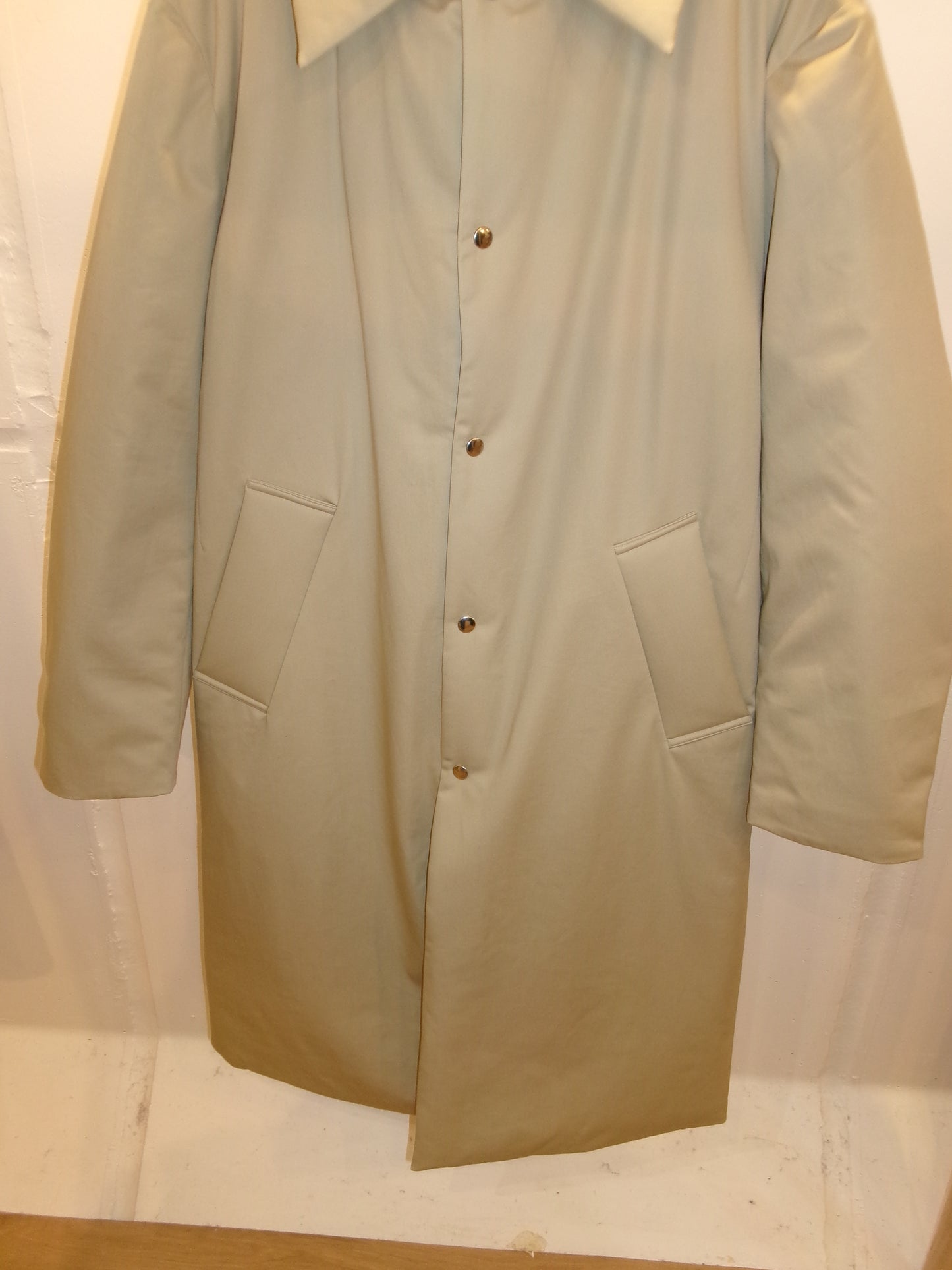 FUJI COTTON TWIL PADET COAT-BEIGE-