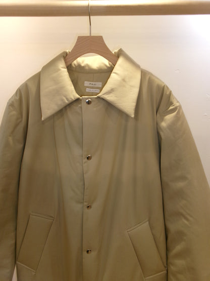 FUJI COTTON TWIL PADET COAT-BEIGE-